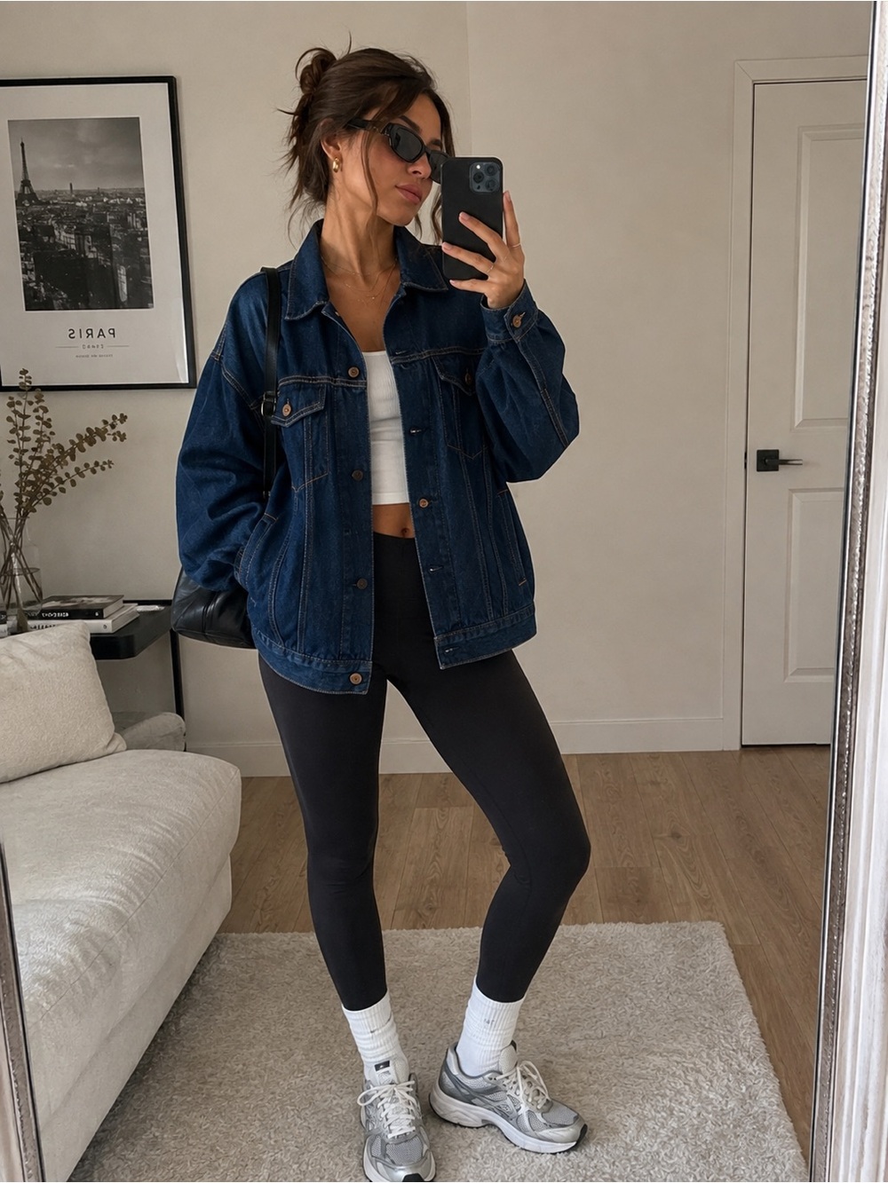 Gap UltraSoft Denim Jacket Dark Wash Oversized Trucker Size Small